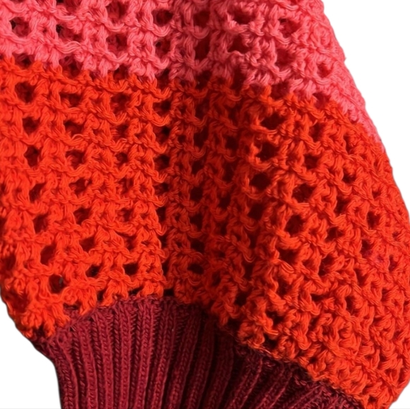 NWT FARM Rio Red and Pink Striped Cardigan - Picture 4 of 7